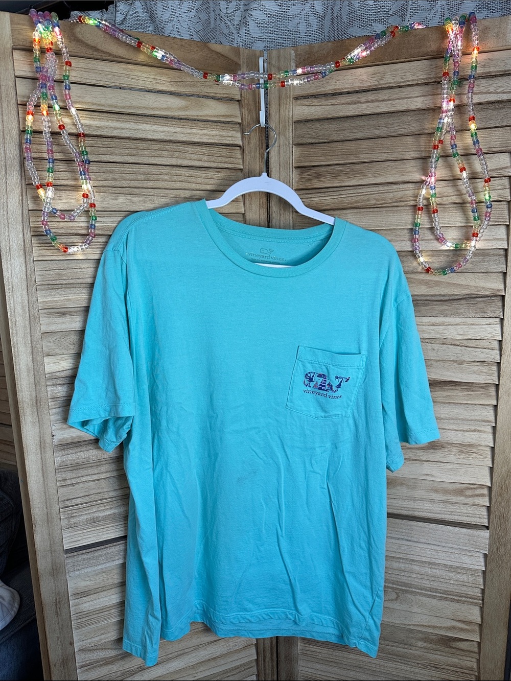 Vineyard Vines Turquoise Short-Sleeve Pocket Tee